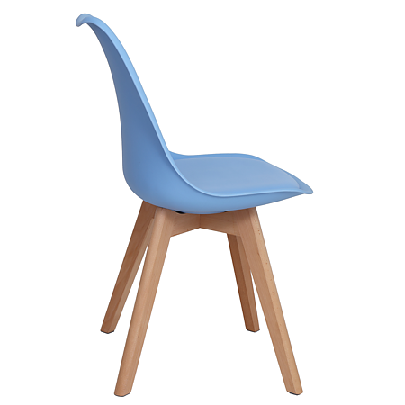 Scaun bucatarie tapitat albastru Depozitul de scaune Celia, piele ecologica, cadru lemn, max. 110 kg, 48.5 x 50 x 82.5 cm Scaun bucatarie tapitat albastru Depozitul de scaune Celia, piele ecologica, cadru lemn, max. 110 kg, 48.5 x 50 x 82.5 cm