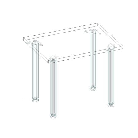 Masa de bucatarie cu picioare cromate reglabile blat 36, sonoma, 90x66 cm