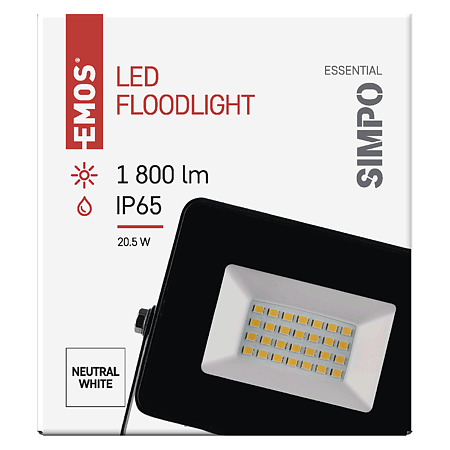 Reflector LED Emos Simpo 20.55 W, 1800 lm, lumina neutra Reflector LED Emos Simpo 20.55 W, 1800 lm, lumina neutra
