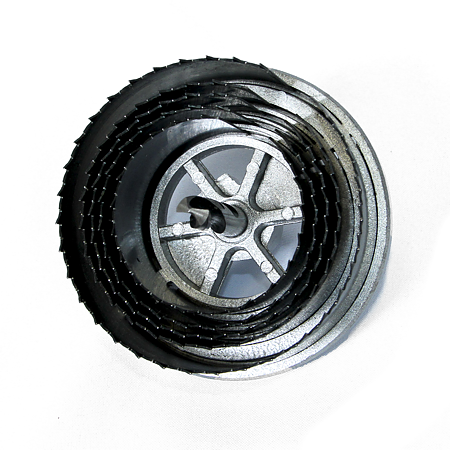 Carota standard Wolfcraft, pentru lemn si gips carton, cu burghiu centrare, 5 coroane ø  60, 68, 74, 80, 95 mm