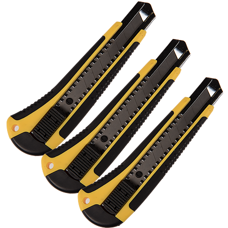 Cutter universal, culoare galben si negru, 18 mm
