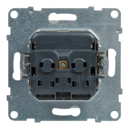 Priza Legrand Suno 2P+T, 250 V, alb