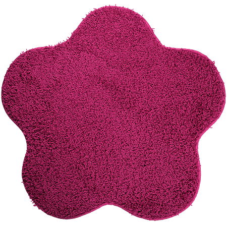 Covor modern Mistral, polipropilena, model floare roz 13, 80 cm