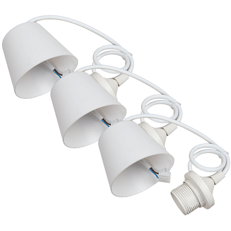 Pendul iluminat E27, 70 cm, alb