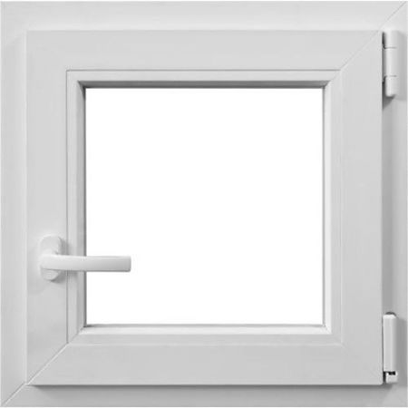 Fereastra PVC, 5 camere, deschidere dreapta oscilobatant, alb, 56 x 56 cm