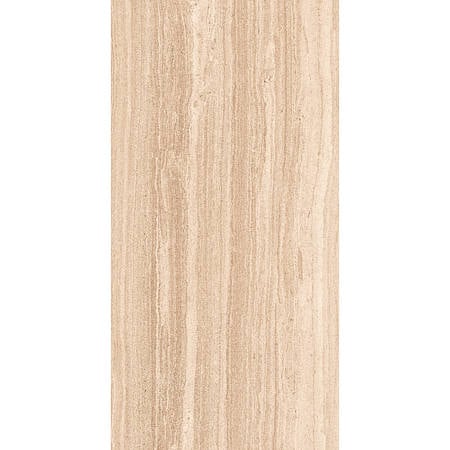 Gresie portelanata exterior/interior Tivoli Travertino Brown, aspect piatra, finisaj mat, clasa de aderanta R9, maro, 9 mm, 120 x 60 cm