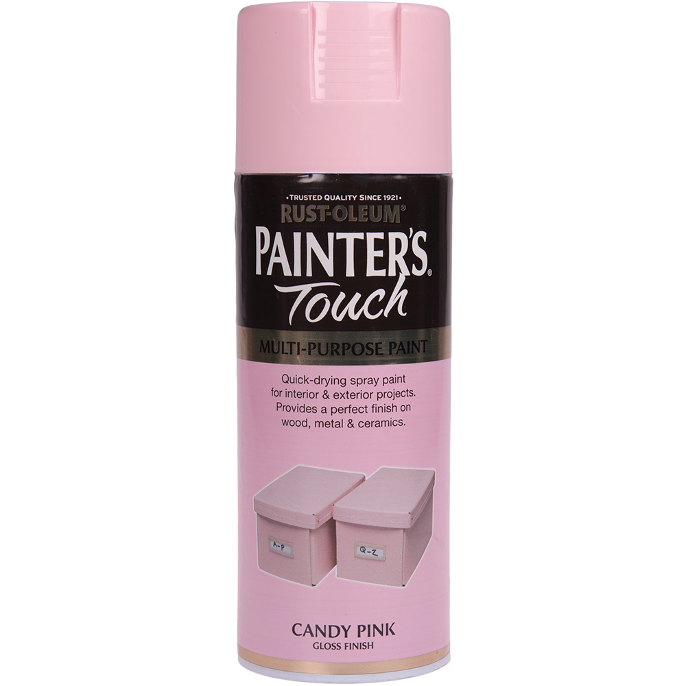 Vopsea spray decorativa Rust-Oleum Painter`s Touchs, roz candy, lucios, interior/exterior, 400 ml 400