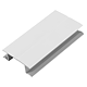 Multicorner PVC alb, 100 mm, finisaj folie aluminiu
