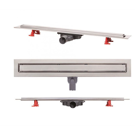 Rigola Wirquin Venisio Slim, inox, ø 50 mm, 70 cm lungime