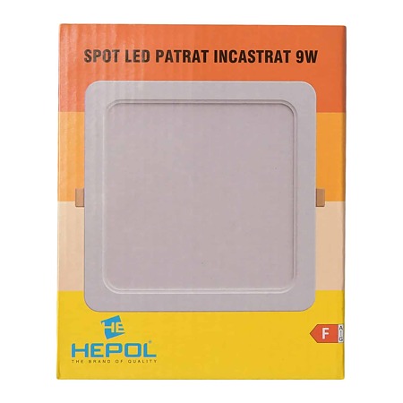 Spot LED incastrat Hepol, temperatura ajustabila, 9 W, alb 