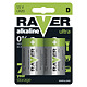 Baterii ultra alcaline Raver, D RUA LR20-B2, 1.5 V, 2 buc/blister