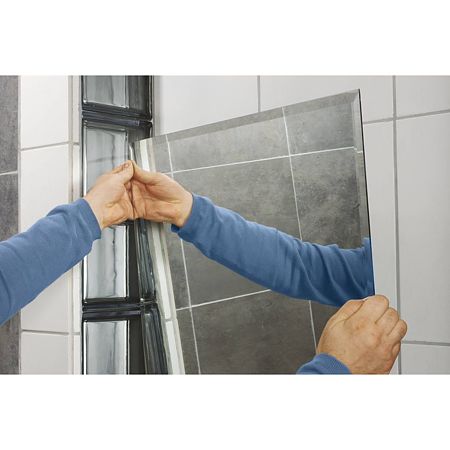 Banda montaj dublu adeziva Tesa Powerbond oglinzi 55733, alba, interior/exterior, 19 mm, 5m