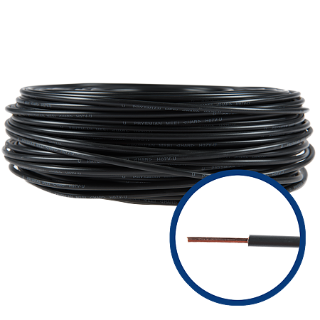 Cablu electric FY/ H07V-U 6 mm negru