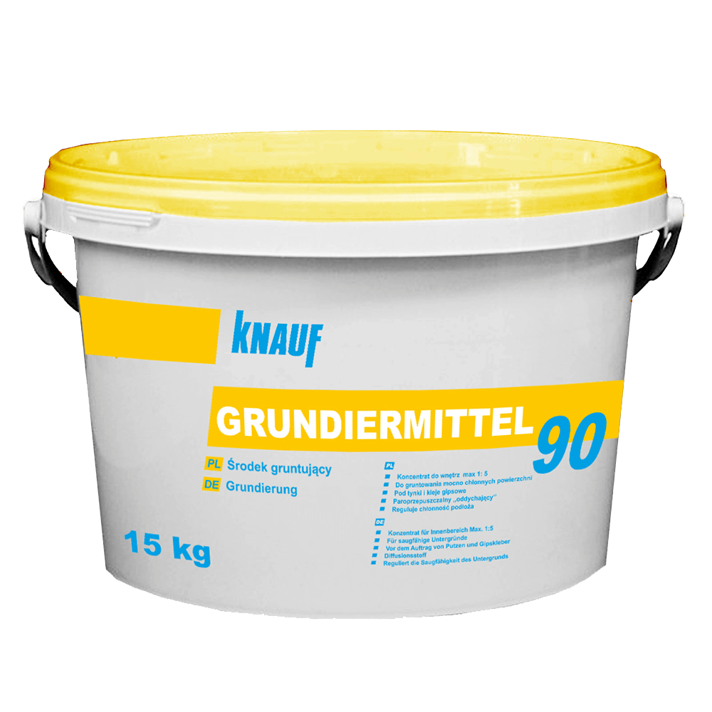 Amorsa suprafete absorbante Knauf Grundiermittel 90, interior, 15 kg 90°