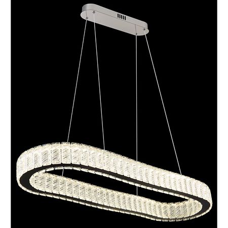 Lustra Globo Mucky, cristale, LED 58 W, telecomanda, 89 x 31 x 120 cm Lustra Globo Mucky, cristale, LED 58 W, telecomanda, 89 x 31 x 120 cm