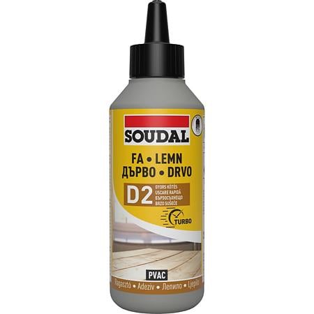 Adeziv super rapid pentru lemn, Soudal, 64A, 750 ml