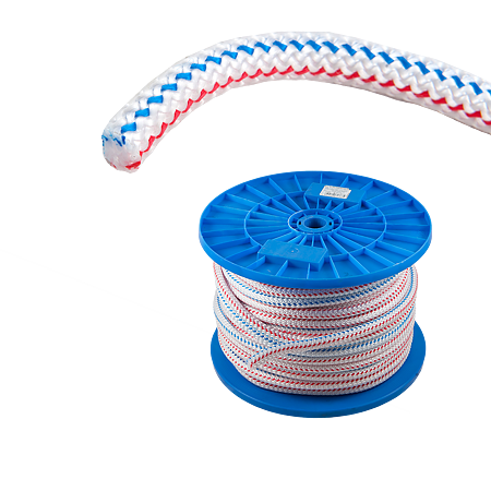 Sfoara din polipropilena, tip cordelina, multicolora, 10 mm