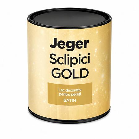Sclipici lac decorativ Jeger, auriu, 0,5 l