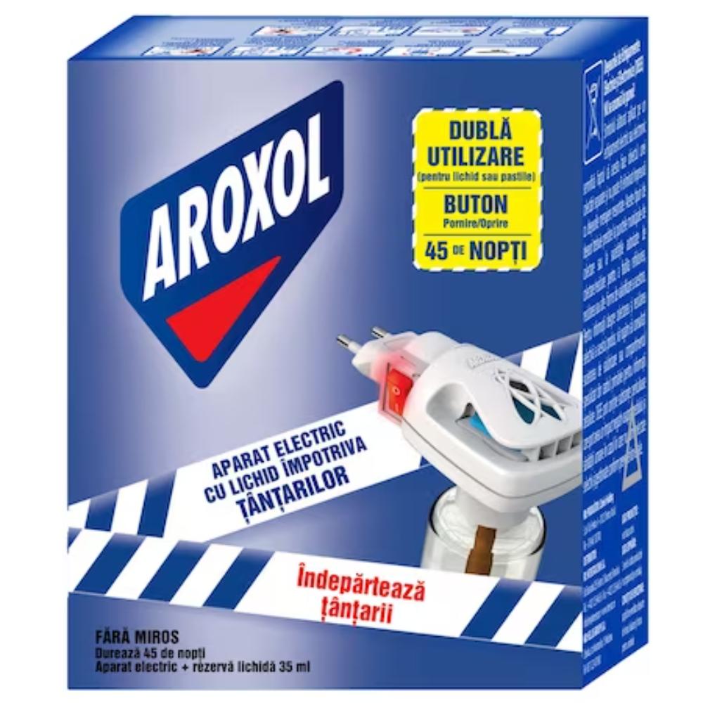 Aparat electric cu rezerva lichida impotriva tantarilor Aroxol, 45 nopti