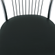 Scaun bucatarie tapitat negru IP21901 Depozitul de scaune Arco, tapiterie piele ecologica, cadru metal argintiu, max. 110 kg, 46 x 48 x 93 cm