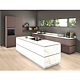 Blat de lucru compact laminat Egger F8001 ST9 Marmura Crystal, colorata in masa, miez colorat, mat, 4100 x 650 x 12 mm