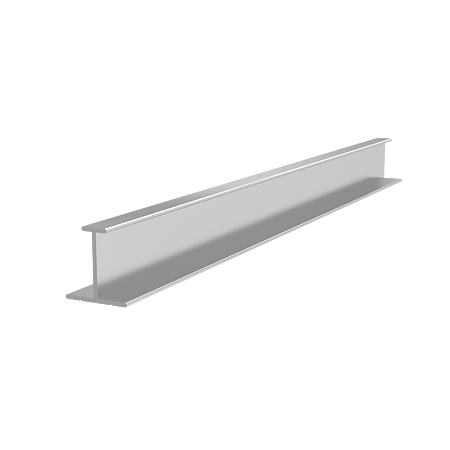 Profil aluminiu inegal ER 6346 H, anodizat mat, 3 m