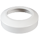 Guler mascare racord WC, plastic, alb, 10 cm