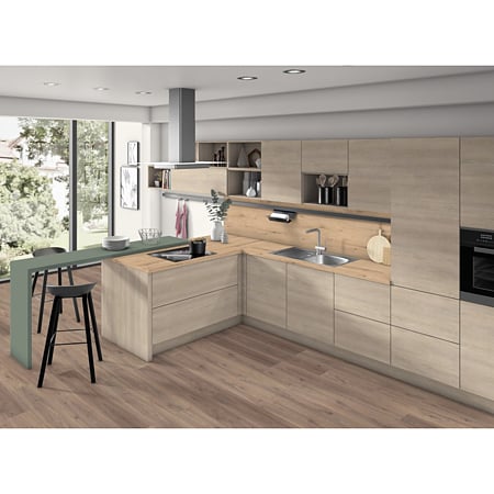 Pal melaminat Egger, Stejar Lorenzo gri bej H3146, ST19, 2800 x 2070 x 18 mm
