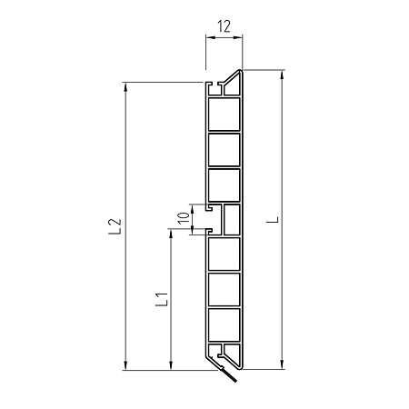 Plinta PVC cu folie de aluminiu