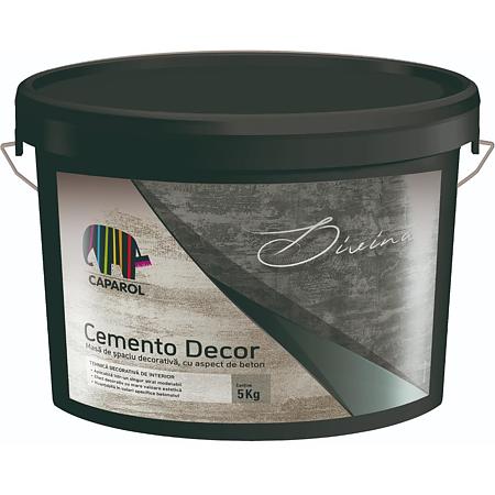 Masa de spaclu decorativa pentru interior Divina Cemento Decor, aspect beton, 5 kg