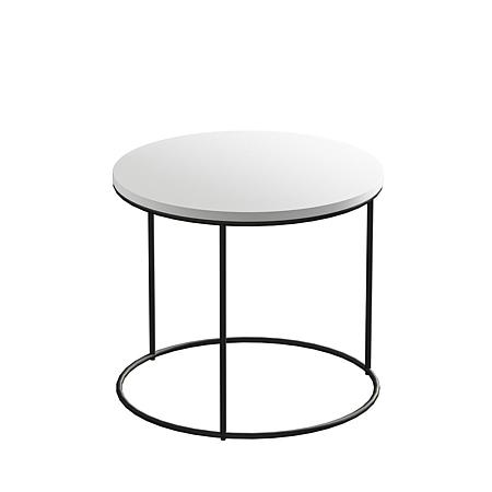 Cadru circular masa, otel, negru mat, 10 x 448 x 380 mm 