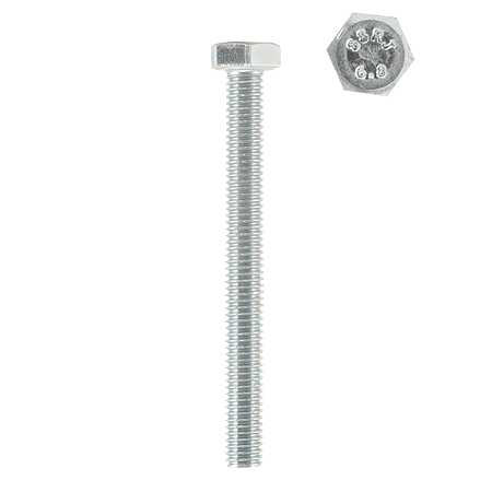 Surub metric, cap hexagonal, otel zincat, 8 x 30 mm