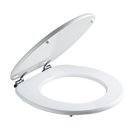 Capac WC Savini Due, MDF, alb, 37.5 x 44.1 cm