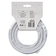 Cablu coaxial Emos CB130/ RG6U,1 conductor, diametru 1.02 mm, alb, 20 m/colac
