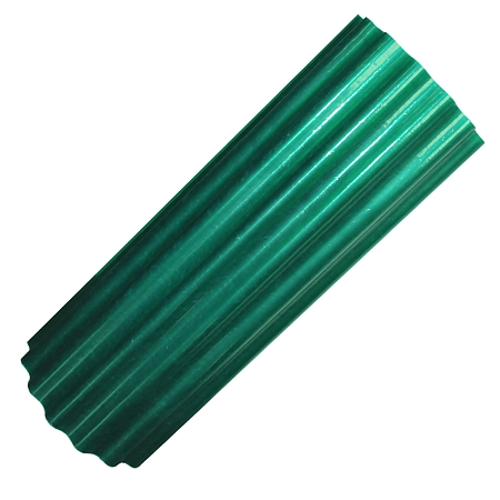 Rulou fibra de sticla ondulat, verde, 2,5 x 40 m