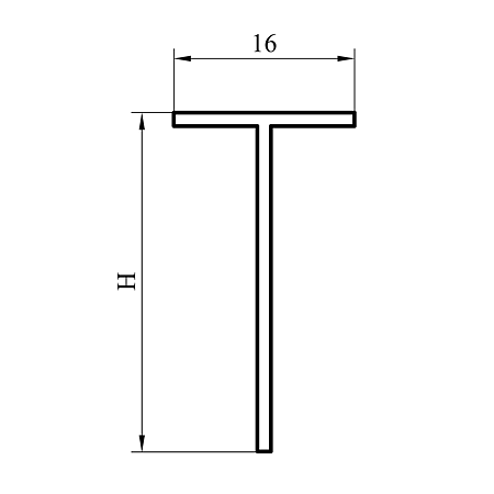 Imbinare T Aluminiu 40 mm