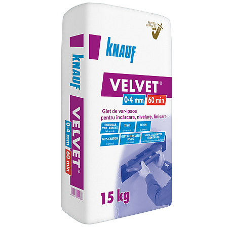 Glet universal pentru interio Knauf Velvet, 15 kg