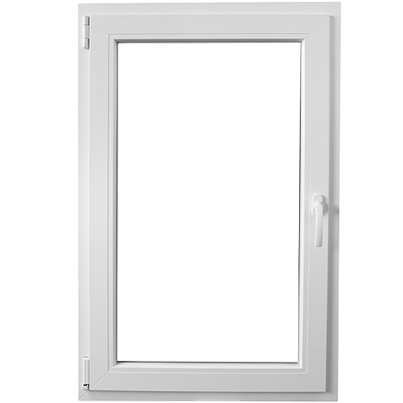 Fereastra PVC 4 camere, alb, 76 x 116 cm (LxH), stanga