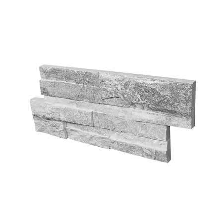 Piatra decorativa Modulo Prostack Grey, exterior/interior, montaj fara rost tip puzzle, nuante de gri, 40 x 17 x 1.5
