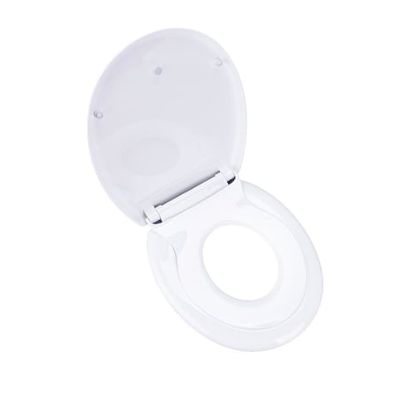 Capac WC Wirquin cu reductie pentru copii soft-close, plastic, rotund, alb