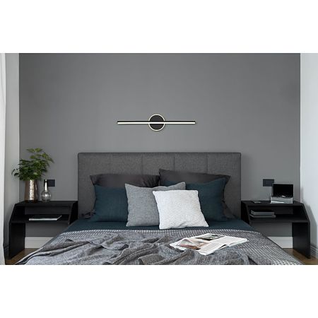 Aplica de perete Globo Pepe, metal/acril, 1 x LED 10 W, negru, 608 x 130 mm Aplica de perete Globo Pepe, metal/acril, 1 x LED 10 W, negru, 608 x 130 mm