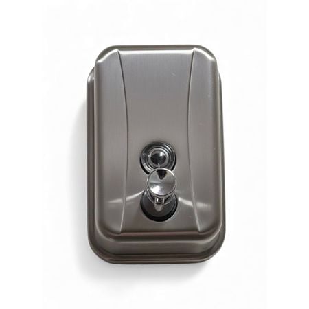 Dozator sapun Doruq, inox, argintiu, 15 x 5 x 10 cm 