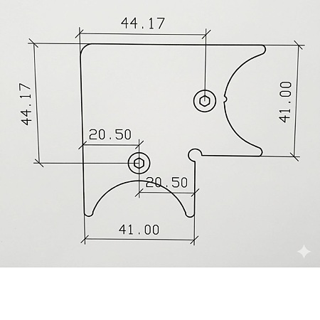 Conector cu surub profil rama frezare NLB, otel
