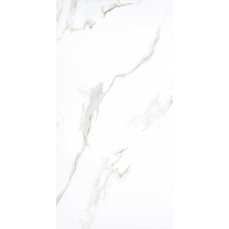 Gresie portelanata Calacatta de exterior/interior alb mat, dreptunghiulara, 120 x 60 cm