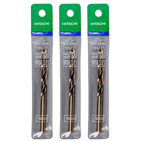  Burghiu Hikoki HSS-Co, mandrina standard, pentru metal, 6,5 mm 