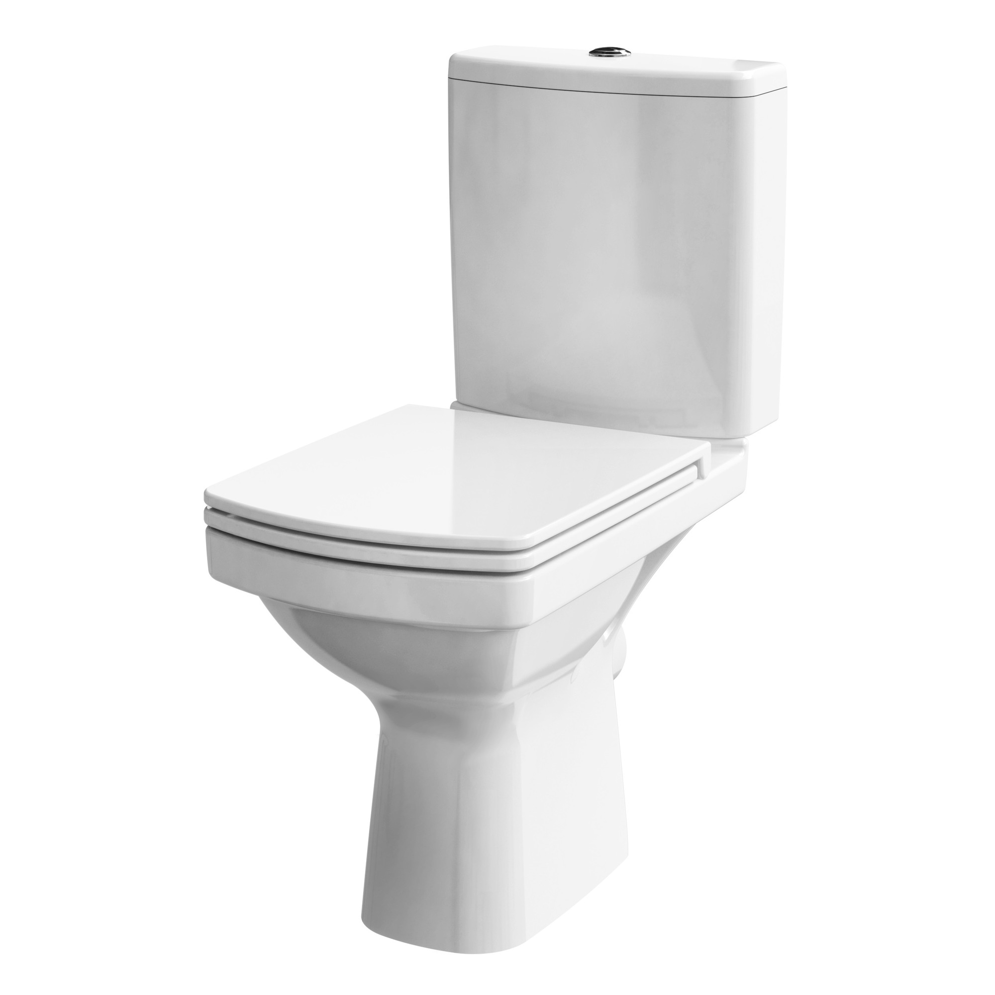 mecanism rezervor wc cersanit 3/6 l Set compact WC Cersanit Soft, ceramica, alb, 5 l, 65 x 78.5 x 36.5 cm