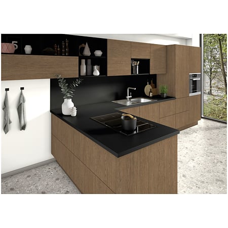 Placa antistropi Egger U702 ST78 / U999 ST78, uni gri casmir / uni negru, 2 fete, 4100 x 640 x 8 mm