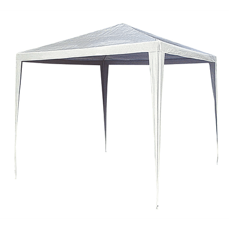 Pavilion pentru gradina, suport otel, polietilena, 3 x 3 m, alb