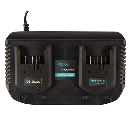 Incarcator rapid Detoolz DZ-SE207, 18-20.5 V, 2 acumulatori
