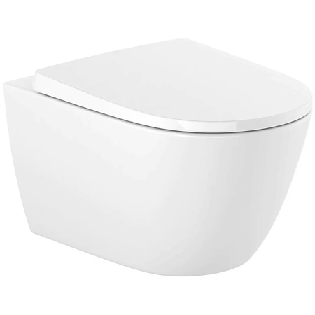 Vas WC suspendat Roca Rimless Ona, evacuare orizontala